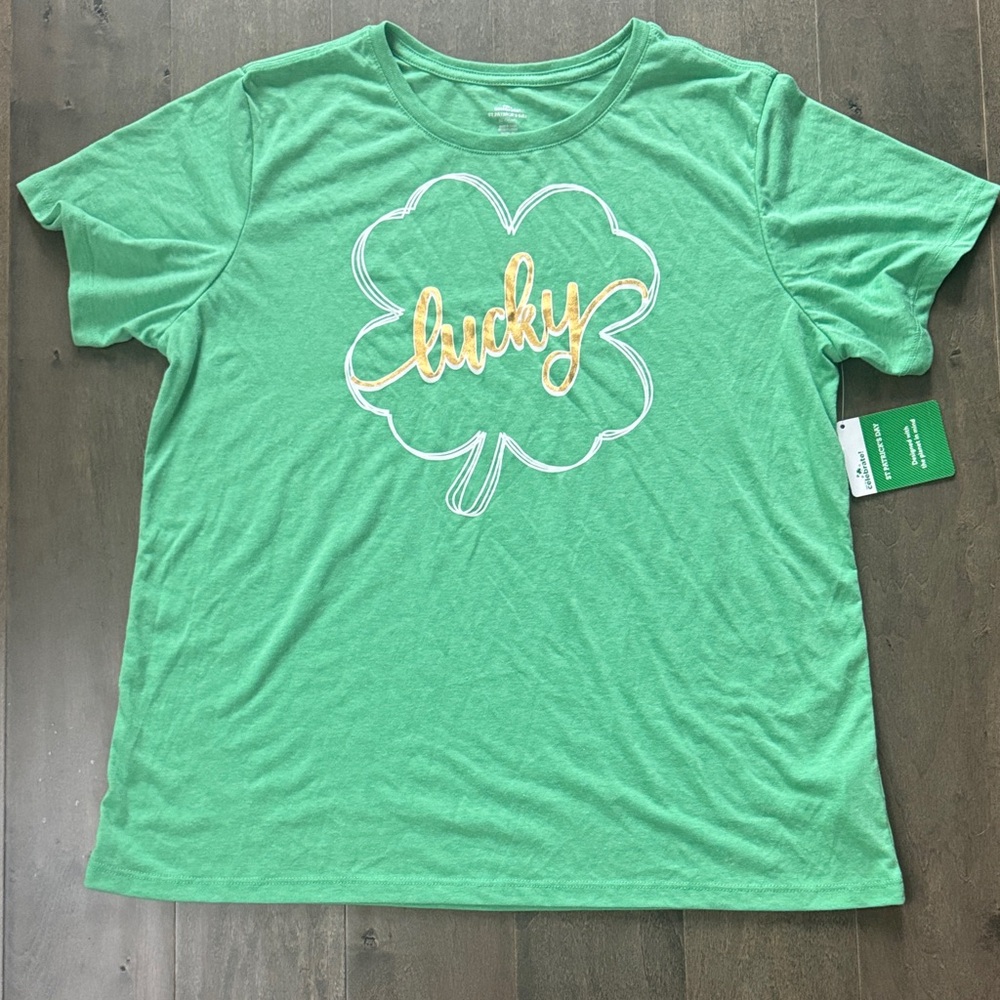 Green Lucky Clover Kids Shirt